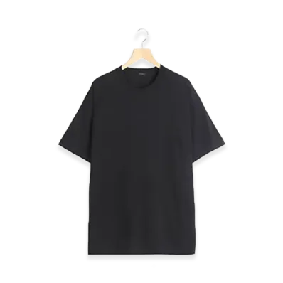 COMOLI Cotton Jersey S/S T-Shirt "Black"