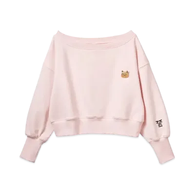FURFUR x Philly chocolate Sweatshirt With Cat Brooch "Pink"