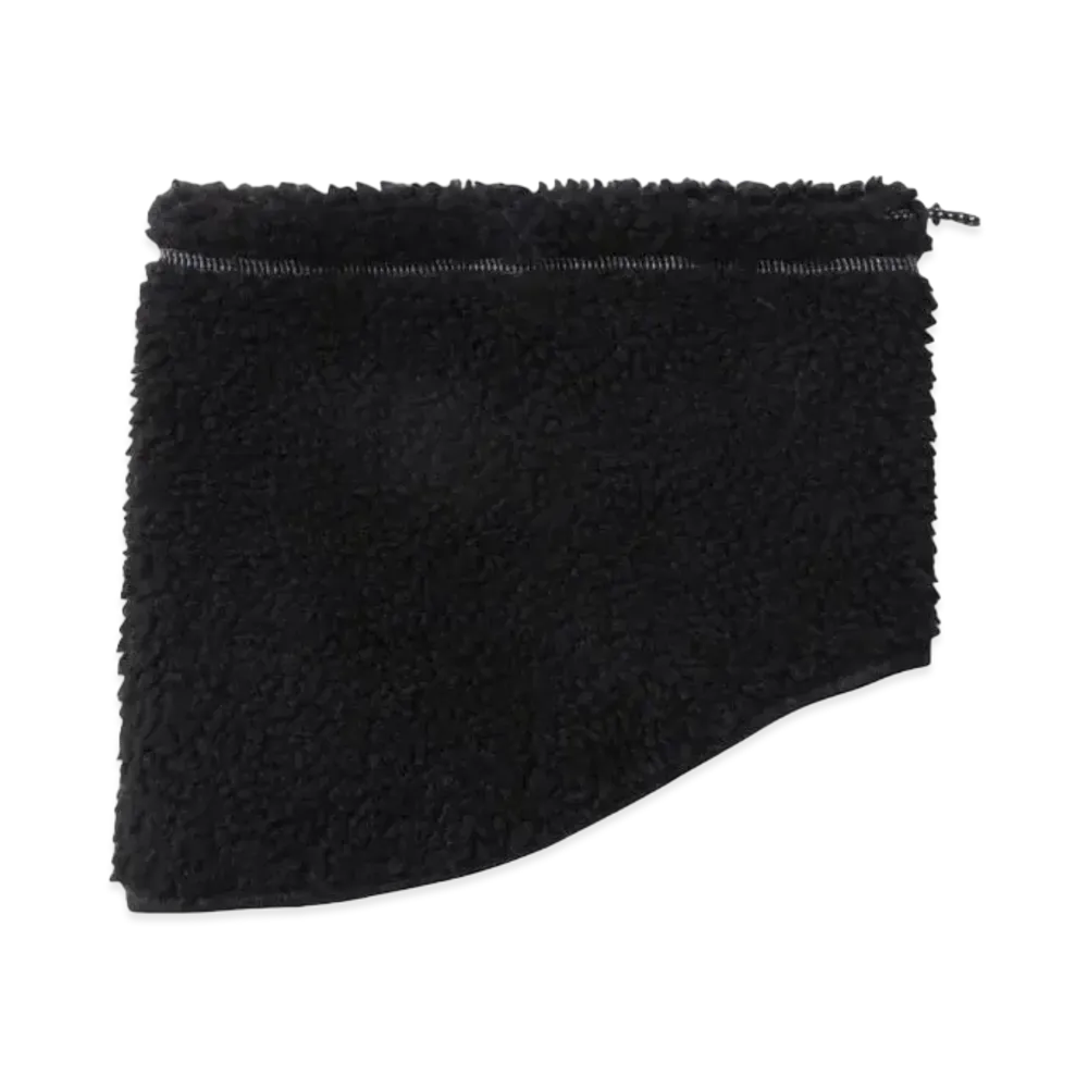 GRAMICCI x and wander JQ Tape Fleece Neck Warmer "Black"