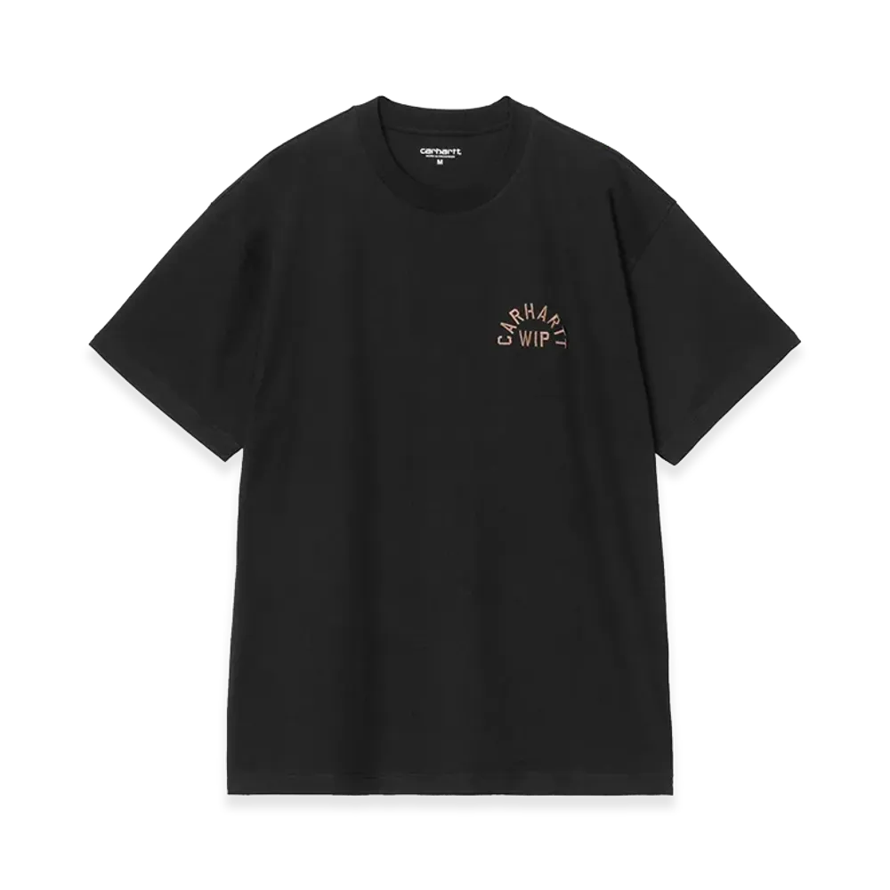 Carhartt WIP S/S Arch Script T-Shirt "Black/WIP H Brown"