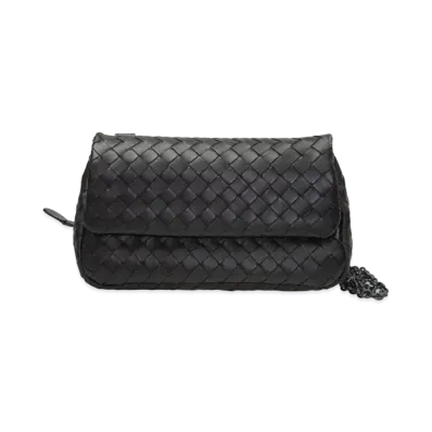 Bottega Veneta Lambskin Shoulder Bag "Brown"
