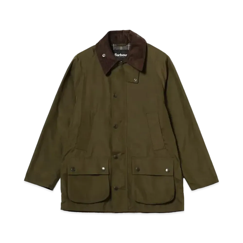 Barbour x BEAMS F Bedale Classic Fit Peach Skin Jacket "Sage"