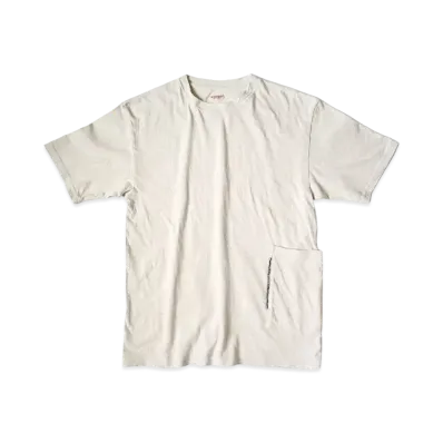 KAPITAL Gauze India Biscuit Pocket Tee "Ivory"