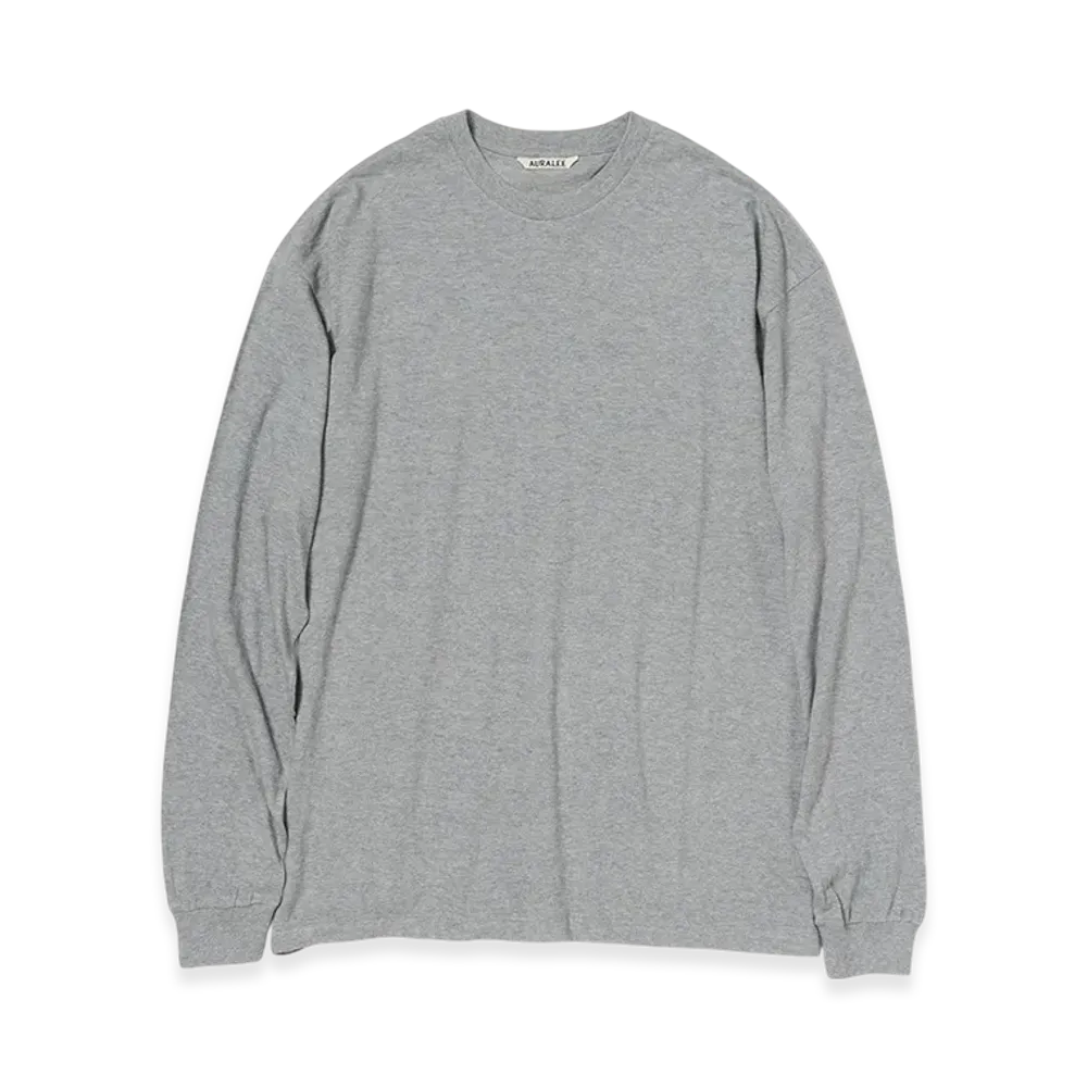 AURALEE Seamless L/S Tee "Top Gray"
