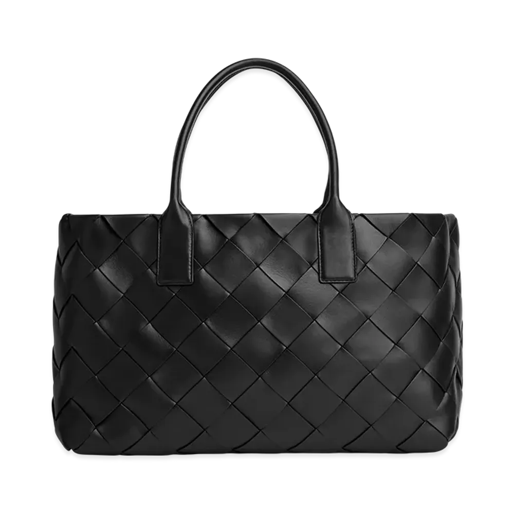 Bottega Veneta Maxi Intreccio Tote "Black/Swimming/Pool"
