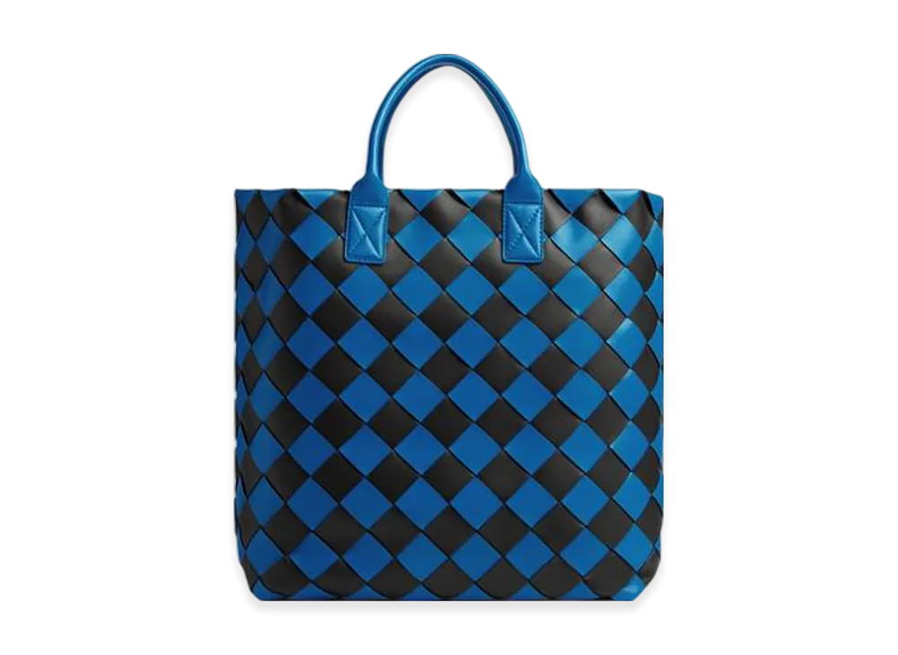 Bottega Veneta Maxi Intreccio Tote "Signal/Blue/Black"