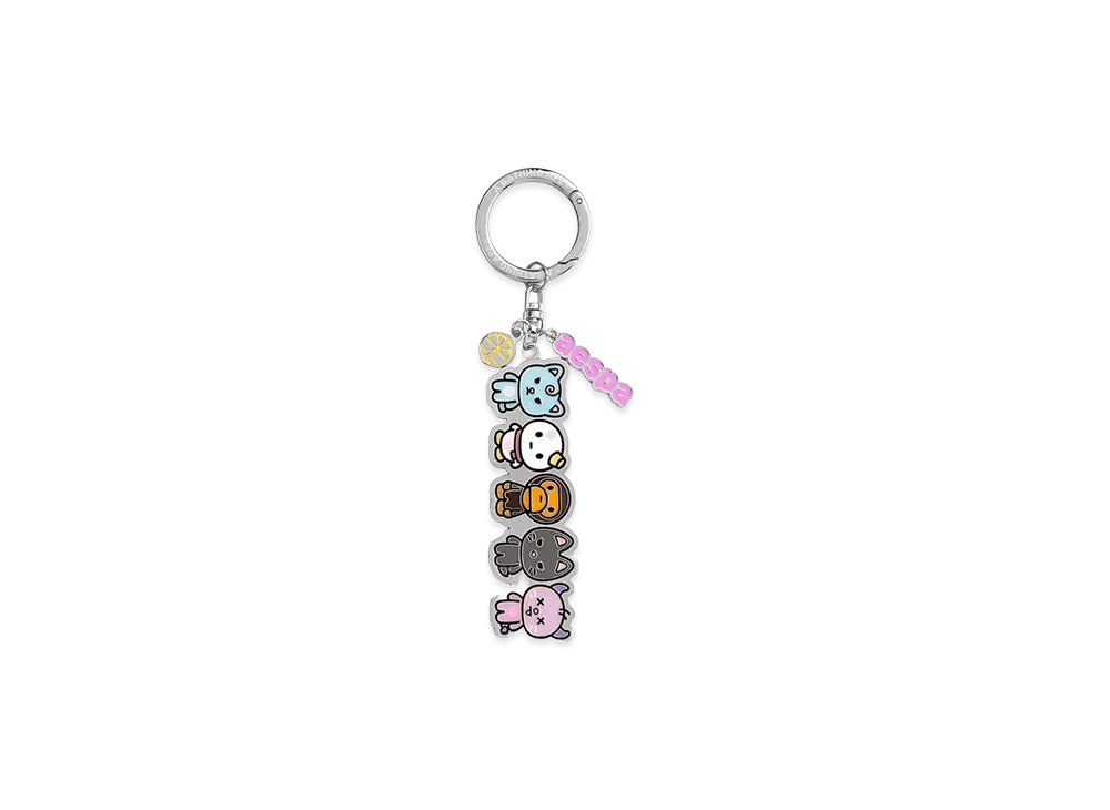A BATHING APE x aespa Metal Keychain A BATHING APE x aespa Metal Keychain