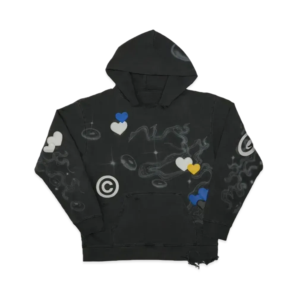 COIN PARKING DELIVERY Pine Tree Pattern Hoodie #9 "Black"