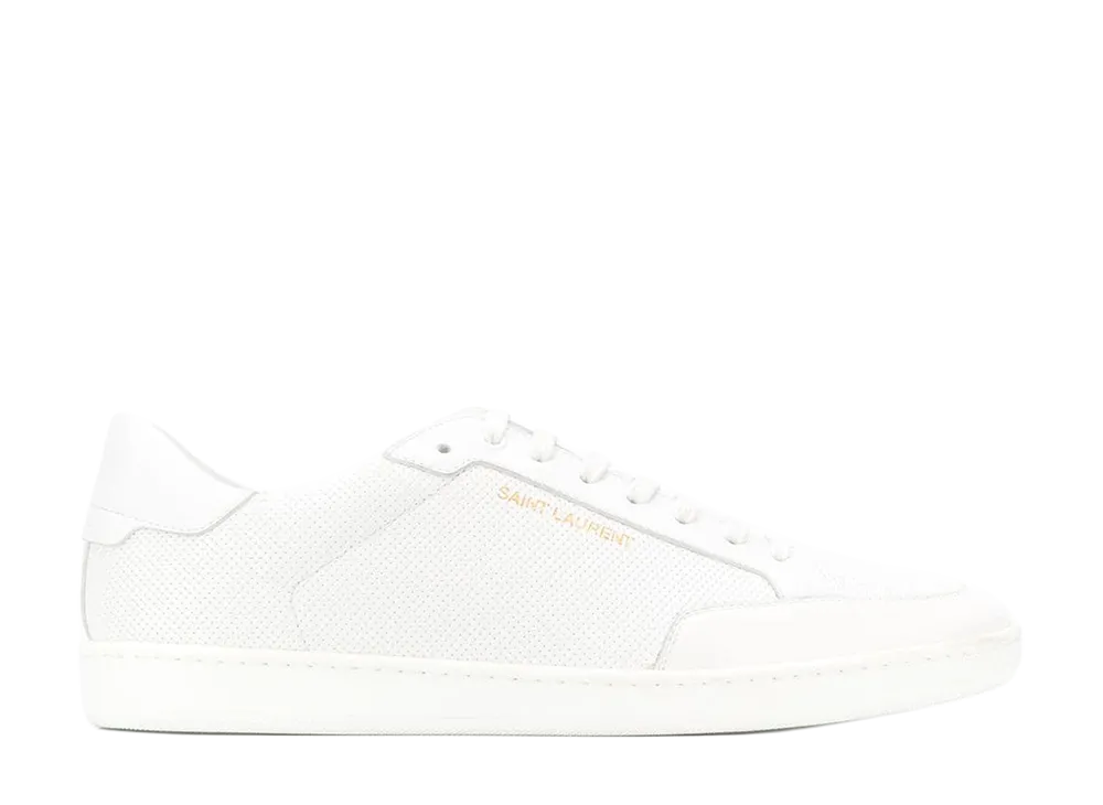 Saint Laurent Leather Court Classic SL/10 Sneakers "White"