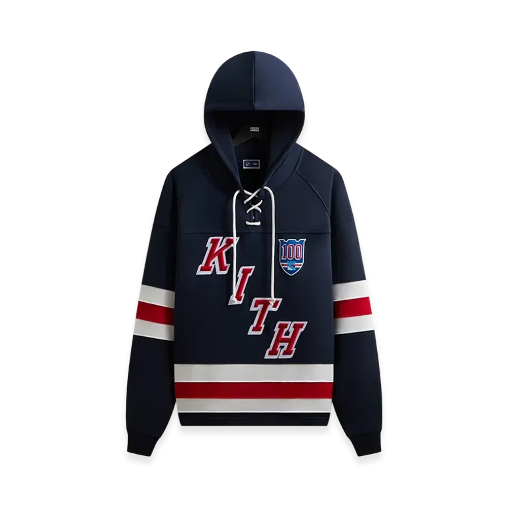Kith x The New York Rangers Retro Delk Hoodie "Nocturnal"