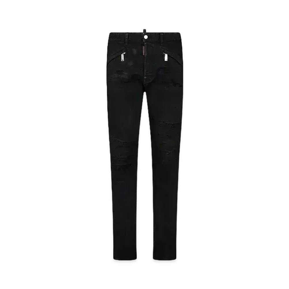 Dsquared2 Black Bull Ripped Wash Cool Guy Jeans "Black"