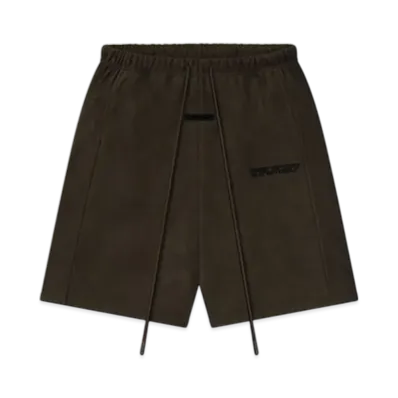 FEAR OF GOD ESSENTIALS Suede Fleece Relaxed Short "Brown"