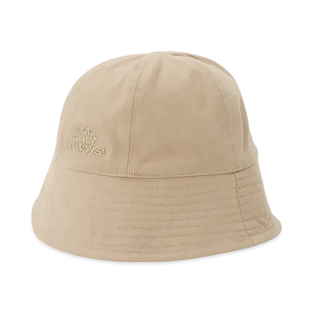 GOD ONLY KNOWS Logo Bucket Hat "Beige"