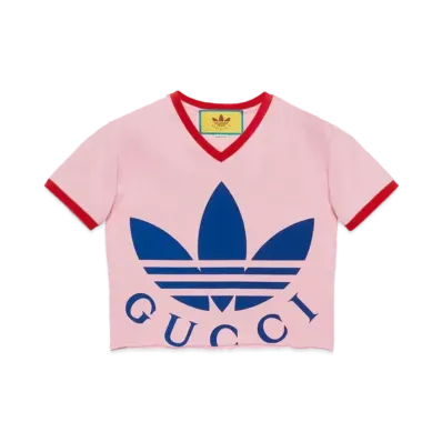 adidas x GUCCI Cropped T-Shirt "Pink"