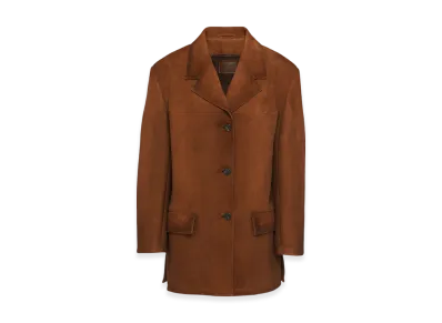 PRADA Women's Suede Jacket "Oak"