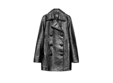 PRADA Women's Leather Coat "Black"