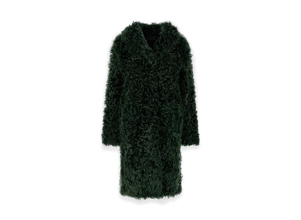 PRADA Women's Fur Coat "Green"