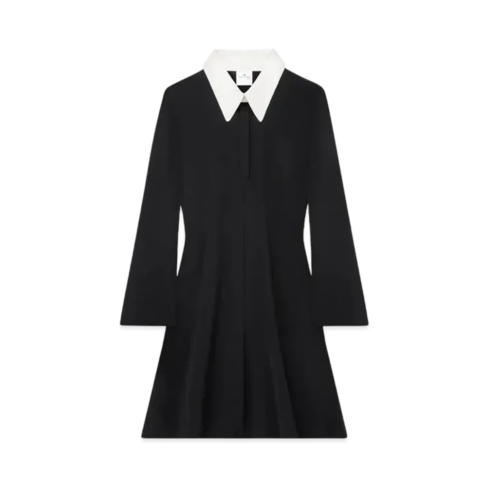 Courreges Polo Tailoring Mini Dress "Black"