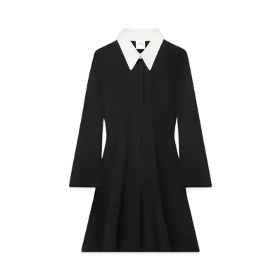 Courreges Polo Tailoring Mini Dress "Black"