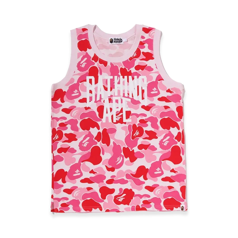 A BATHING APE ABC Camo Tank Top "Pink"