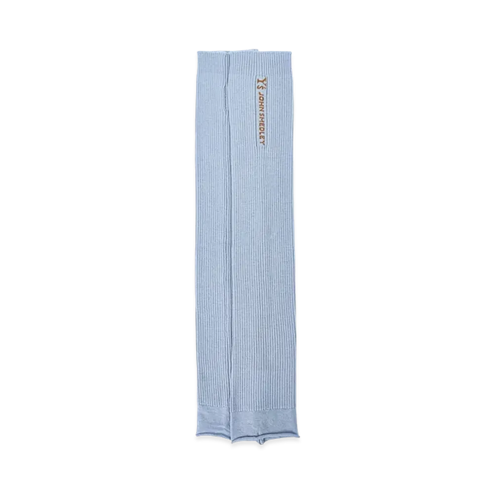 Y's x John Smedley Ribbed Arm Warmer "Light Blue"