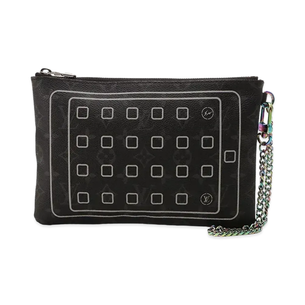 Fragment x Louis Vuitton Monogram Eclipse iPad Pouch
