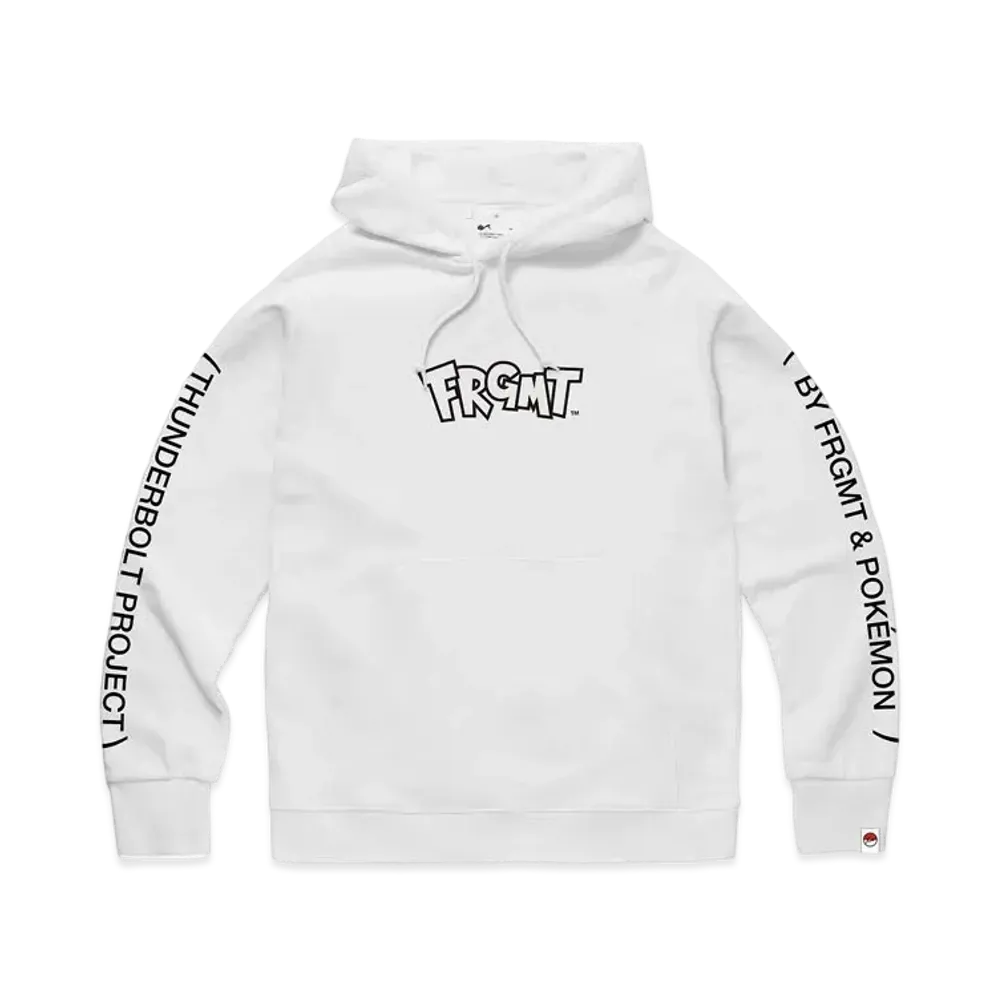 FRAGMENT x POKEMON THUNDERBOLT PROJECT LOGO HOODIE "White"