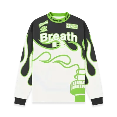 BREATH Racing LS Tee "Black/Green"
