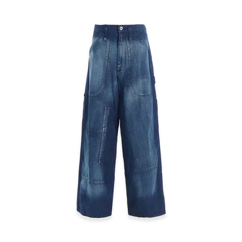 Y's Spotted Denim Work Pants "Indigo"
