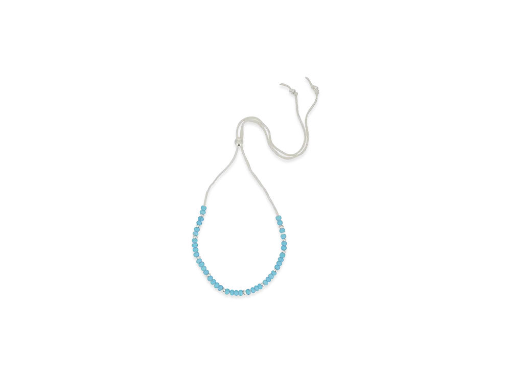 WIND AND SEA IVX Japan WDS White Hearts Deerskin Necklace "Turquoise"