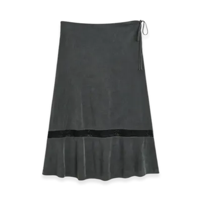OUR LEGACY Women's Ballon Skirt "Dark Grey Cupro"