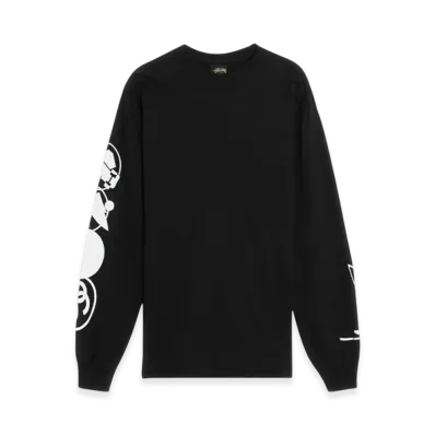 Stussy Stacked Pigment Dyed LS Tee "Black"