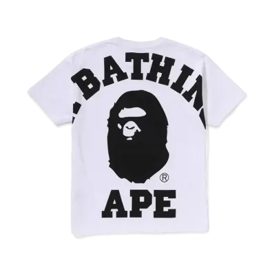 A BATHING APE Big College Tee L "White"