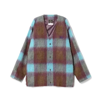Needles x ts(s) Cardigan JK-Plaid/ Shaggy Cloth "Multi"