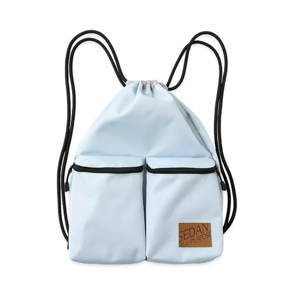 SEDAN ALL-PURPOSE Drawstring Knappsack "Pale Blue"