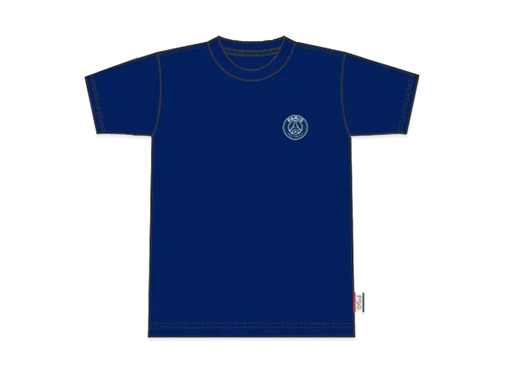 Nike x Paris Saint Germain EMB & Big Print Logo T-Shirt "Navy"