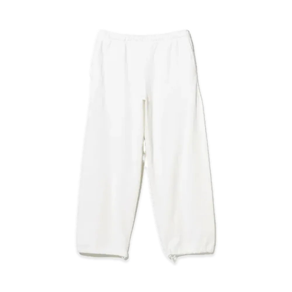 BEAMS Suvin Cotton Sweat Pants "White"