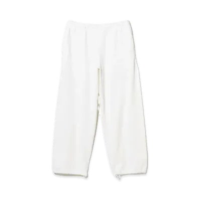 BEAMS Suvin Cotton Sweat Pants "White"