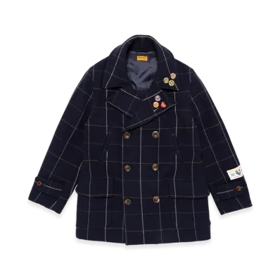 HUMAN MADE Wool Coat "Navy"