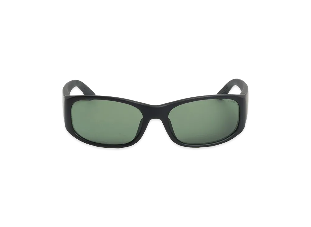 Stussy Mikey Sunglasses "Rubber Black/Dark Green Lens"