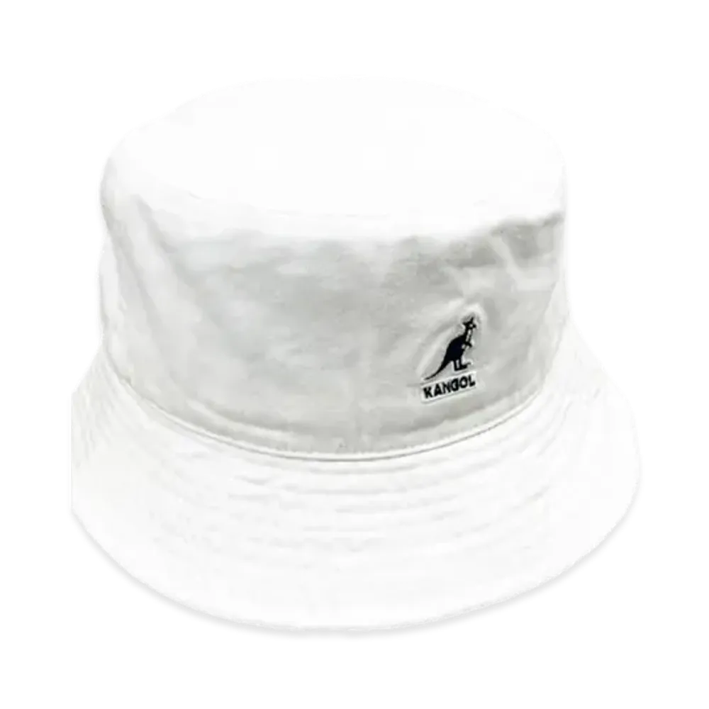 Kangol K HT Kangol Washed Bucket Hat "White/Navy"