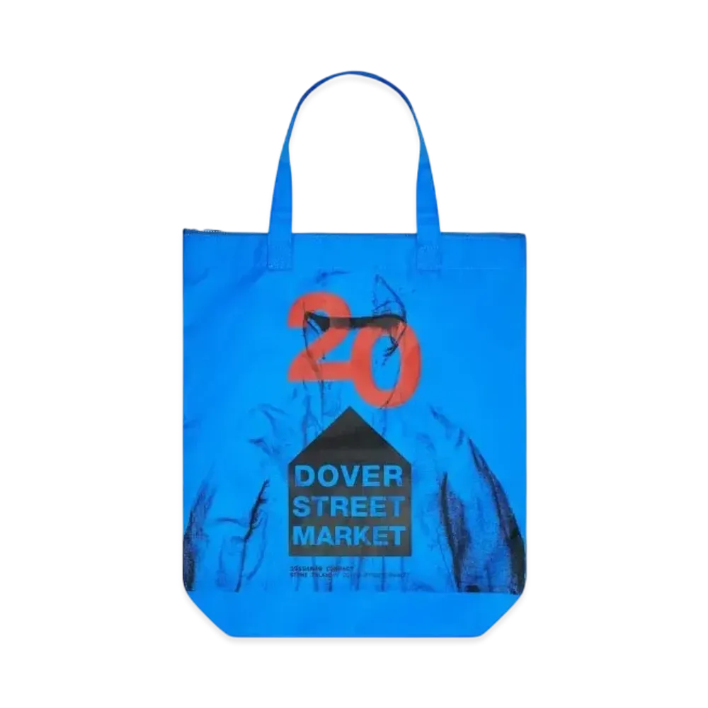 Dover Street Market London x Stone Island 20th Anniversary Tote "Blue"