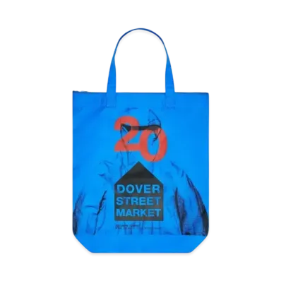 Dover Street Market London x Stone Island 20th Anniversary Tote "Blue"