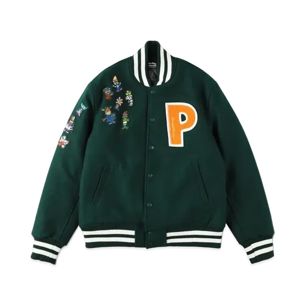 WIND AND SEA x PARAPPA THE RAPPER STUDIUM JACKET "Green"