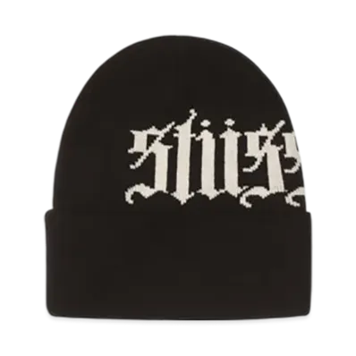 Stussy Cuff Beanie Old English "Black"
