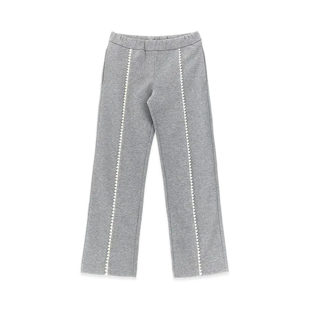 MONCLER Kids Details Crochet Joggers "Gray"