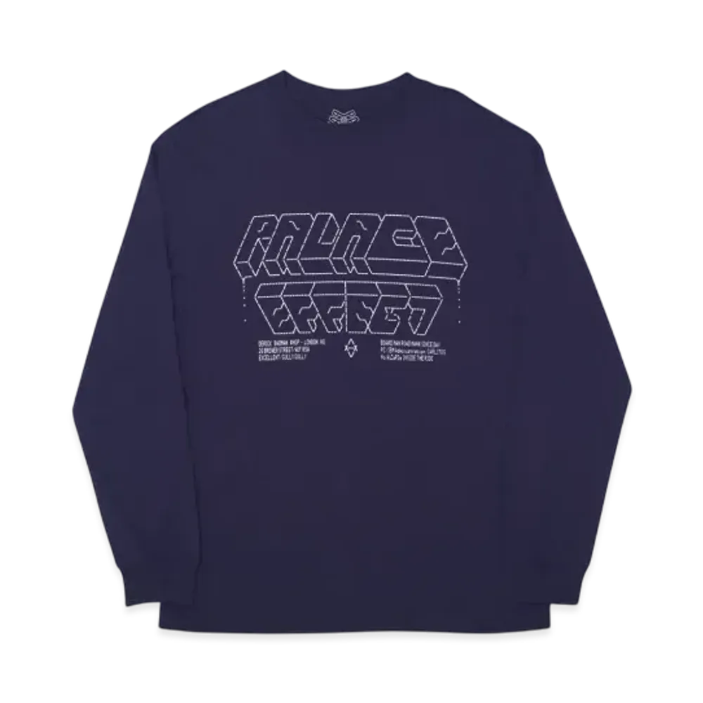 PALACE Effect L/S T-Shirt "Purple"