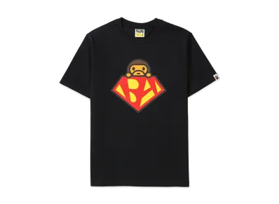 A BATHING APE Hero Baby Milo Tee "Black"