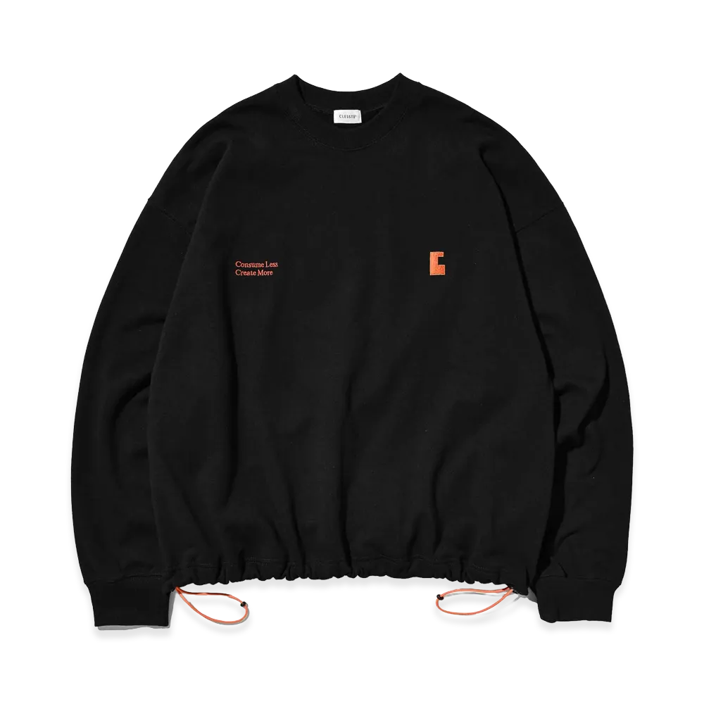 CLESSTE "C x Concept" Sweatshirt With Drawstrings "Black"