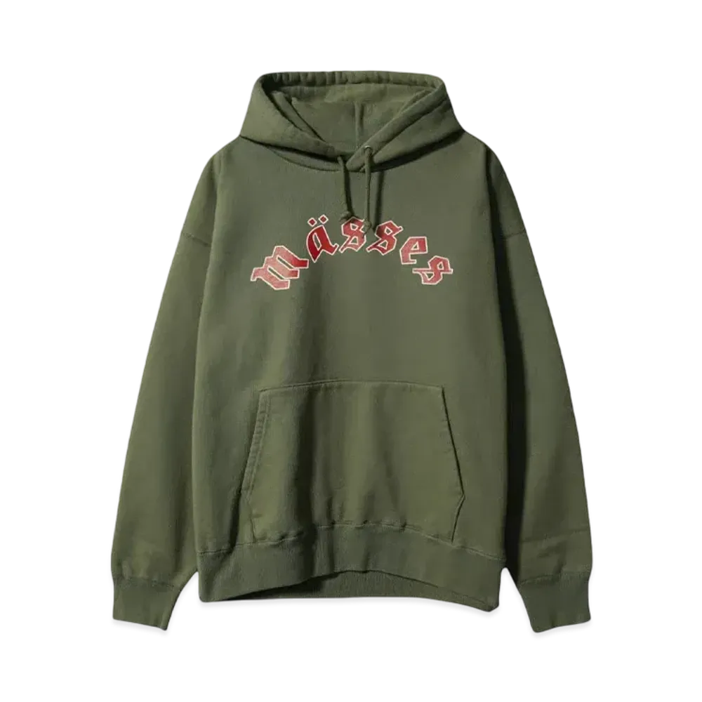 MASSES SWEAT HOODED METAL "OLIVE"